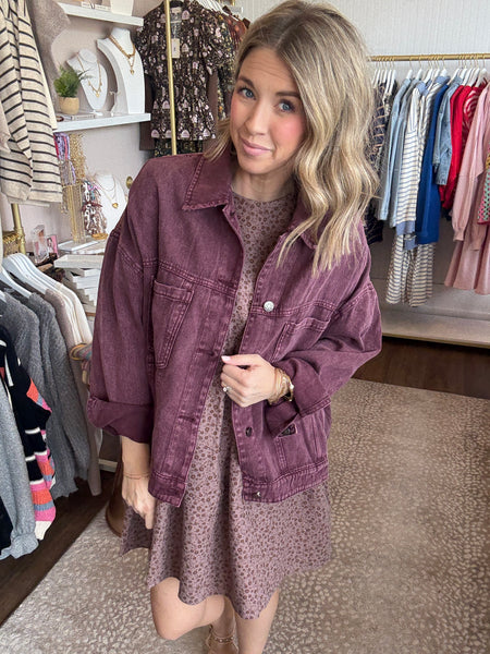 Brown ditsy floral swing dress