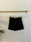 Black Linen Short