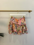 Pink Floral Skirt Set