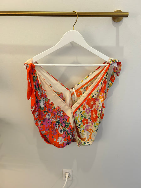 Floral Tie Top