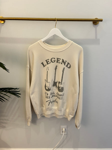 Rock Guitar Graphic Sweatshirt