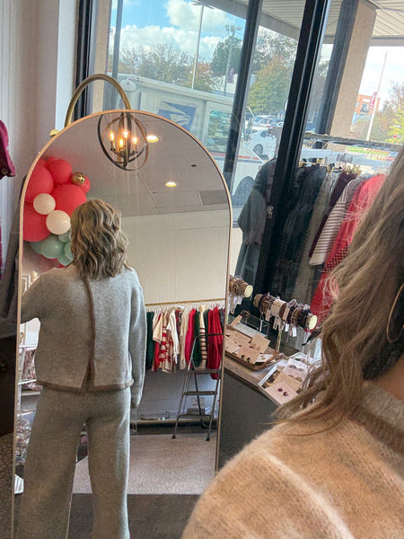 Color Contrasted Knit Set