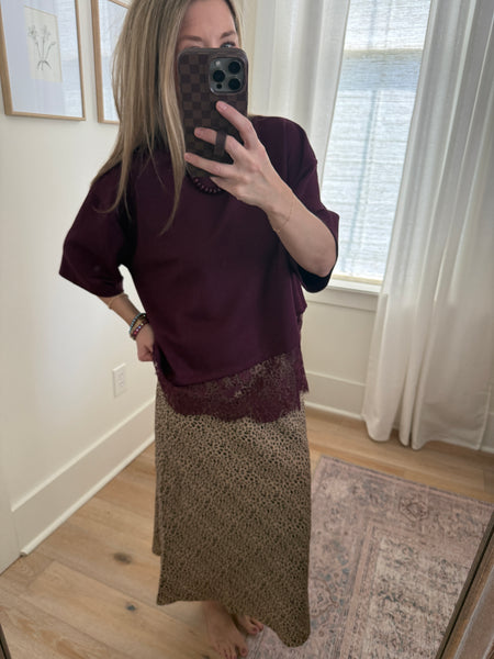 Cheetah Midi Skirt