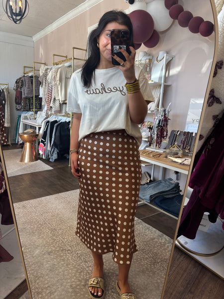 YeeHaw stitched knit tee