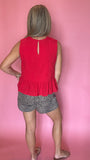 Linen Bow Tank