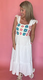 Crocheted Midi Dress