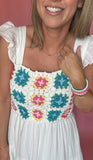 Crocheted Midi Dress