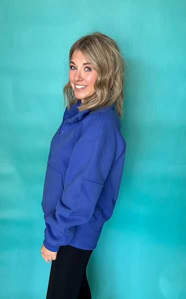 Cobalt Half Zip Pullover *FLASH SALE*