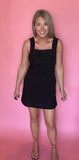 Linen Patterned Mini Dress