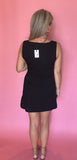 Linen Patterned Mini Dress