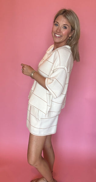 Striped Knit Set