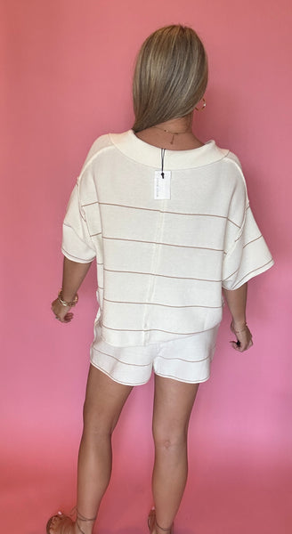 Striped Knit Set
