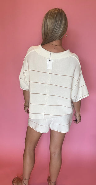 Striped Knit Set