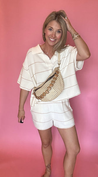 Striped Knit Set