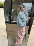 Back Pleated Jacket - Light Wash