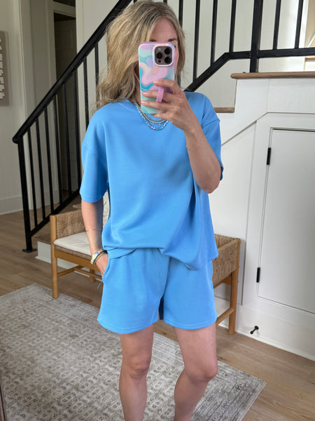 Luxe Ribbed Set - Denim Drift 2 pcs