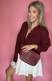 Piper Cardigan - Wine