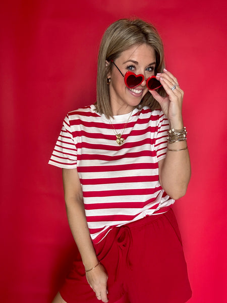 Short Sleeve Stripe Tee