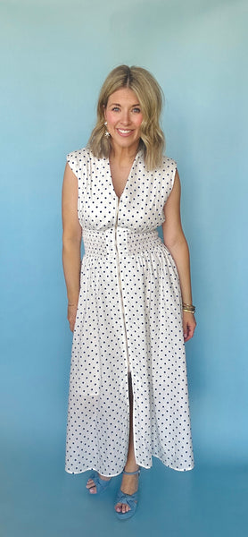 Blue Dotty Dress