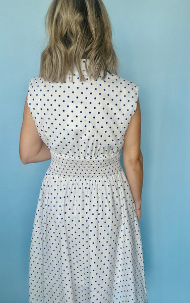 Blue Dotty Dress