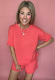 Coral Punch Short Set