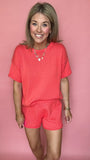 Coral Punch Short Set
