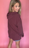 Maroon Oversized Hoodie