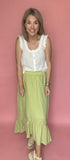 Hi-Lo Midi Skirt