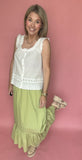 Hi-Lo Midi Skirt
