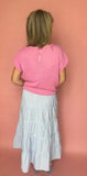 Open-Knit Button Up Top