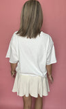 Flirty Flowy Skort - Cream