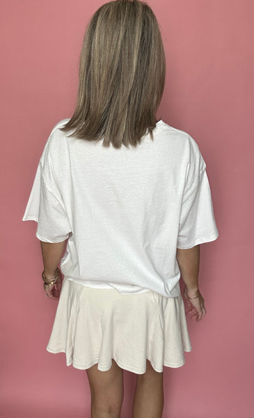 Flirty Flowy Skort - Cream