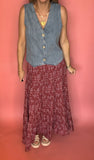 Denim Button-up Vest