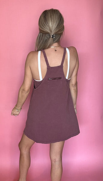 Washed Sporty Romper/Dress