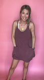 Washed Sporty Romper/Dress