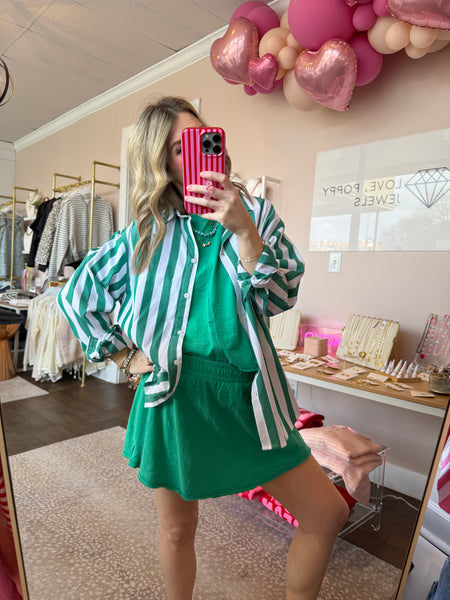 Shamrock Green skort/top- 2pc SET