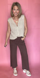 Espresso Slim Wide Leg Jeans