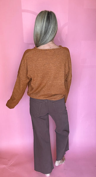Piper Cardigan - Rust