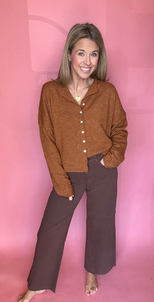 Piper Cardigan - Rust