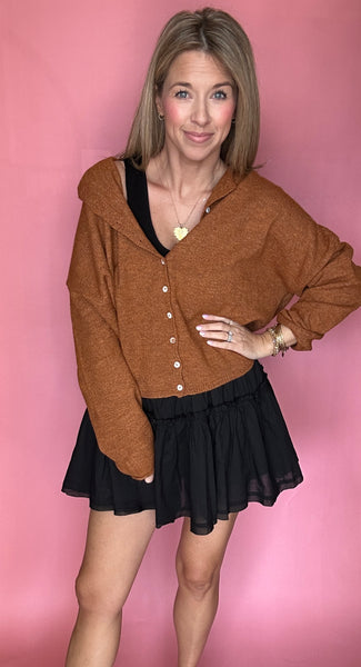 Piper Cardigan - Rust