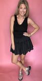 Black Mixed Media Dress