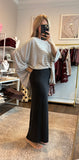 Mid-Rise Mineral Washed Maxi black
