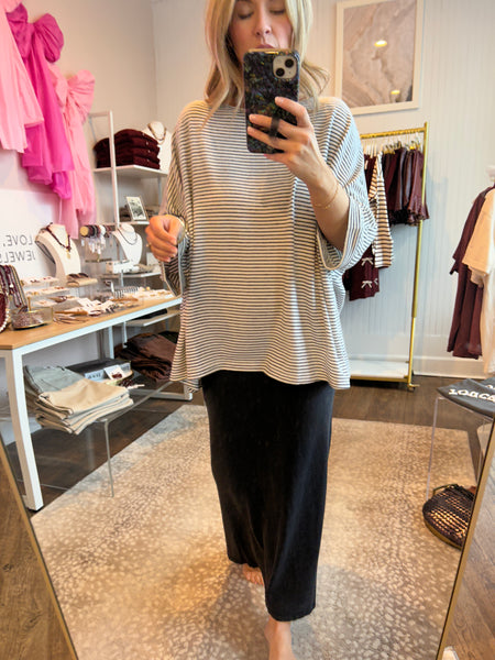 Mid-Rise Mineral Washed Maxi black