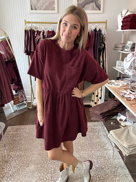 Corduroy Mini Dress