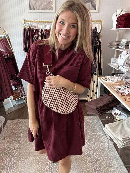 Corduroy Mini Dress