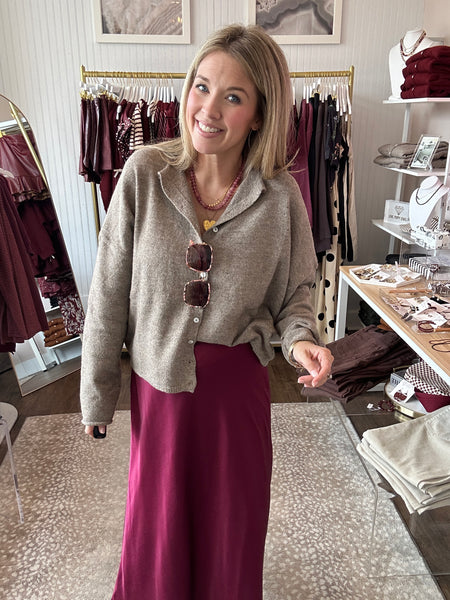 Piper Cardigan - Mocha