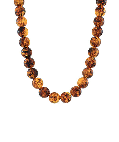 Tortoise Ball Beaded Necklace