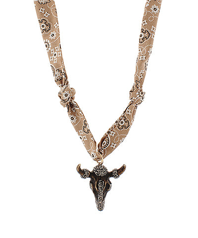 Bull Bandana Necklace