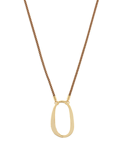 Geometric Oval Cord Necklace *BIRTHDAY FLASH SALE*