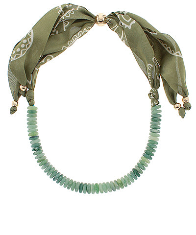 Half Beaded Scarf Necklace *BIRTHDAY FLASH SALE*